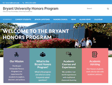 Tablet Screenshot of bryanthonors.com